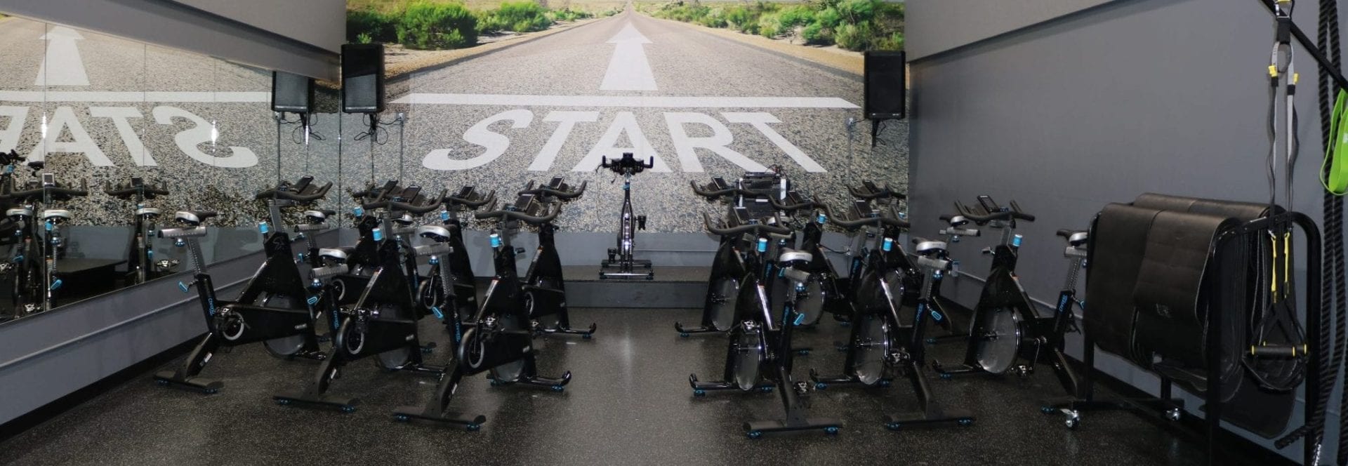 room of spin bikes